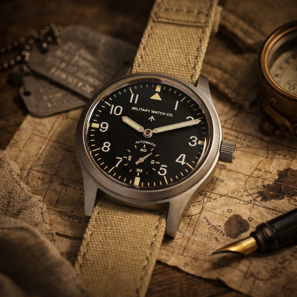 MWC 1940s/1950s "Dirty Dozen" Pattern General Service Watch with Automatic Self Winding Mechanical Movement