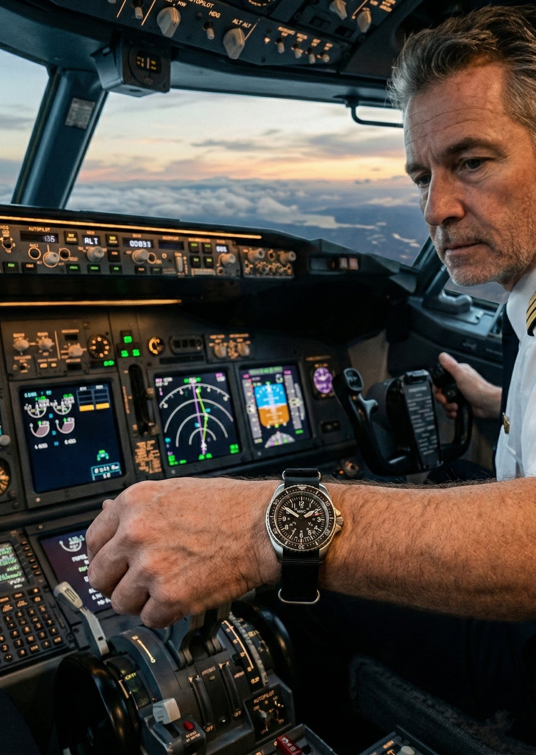 MWC Stainless Steel Automatic Military Divers Watch - Tritium / GTLS Illumination, Sapphire Crystal and 60 Hour Power Reserve