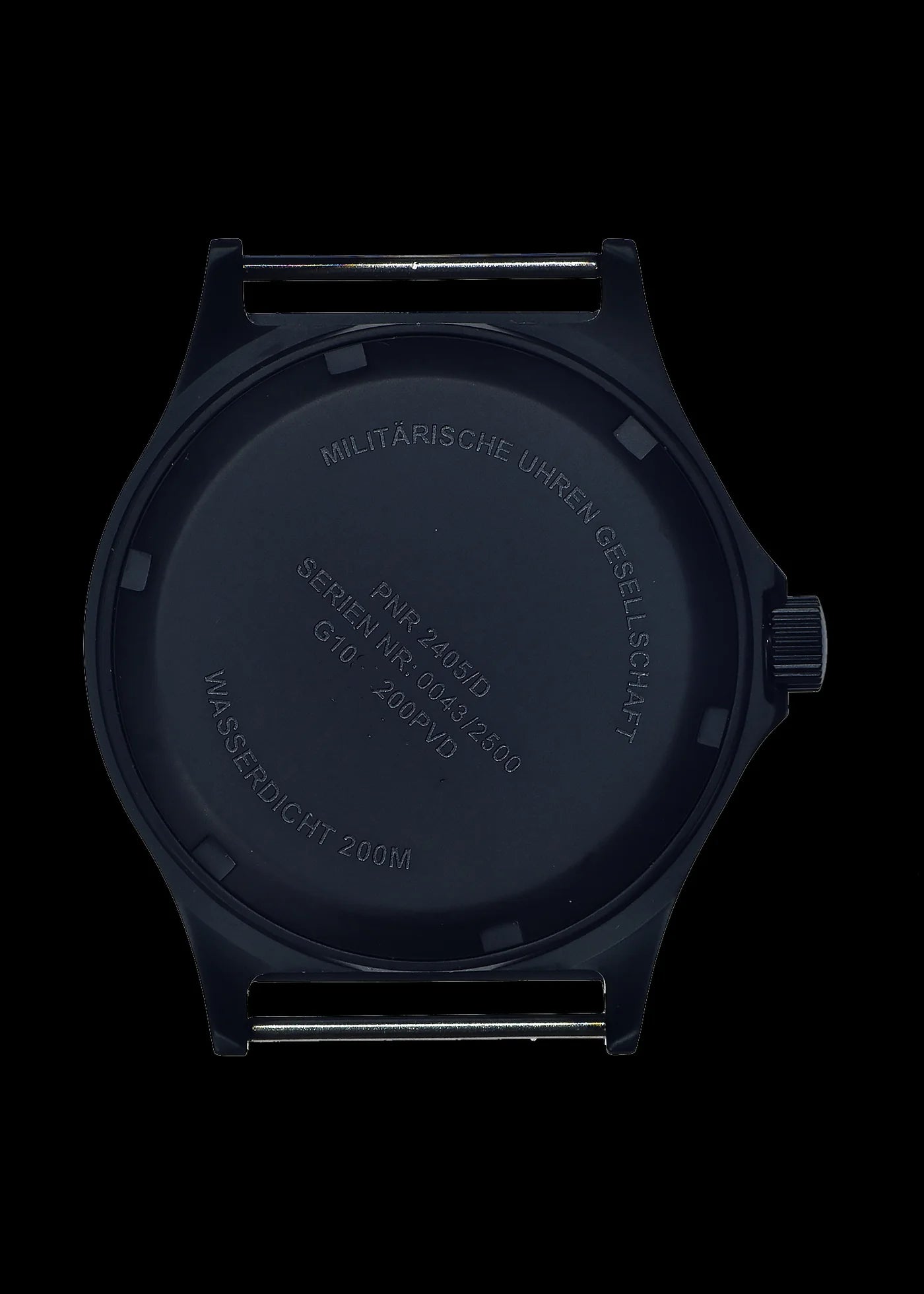 MWC G10 PVD 12/24 200m Water Resistant Military Watch, Fixed Strap Bars, Sapphire Crystal and 10 Year Battery Life