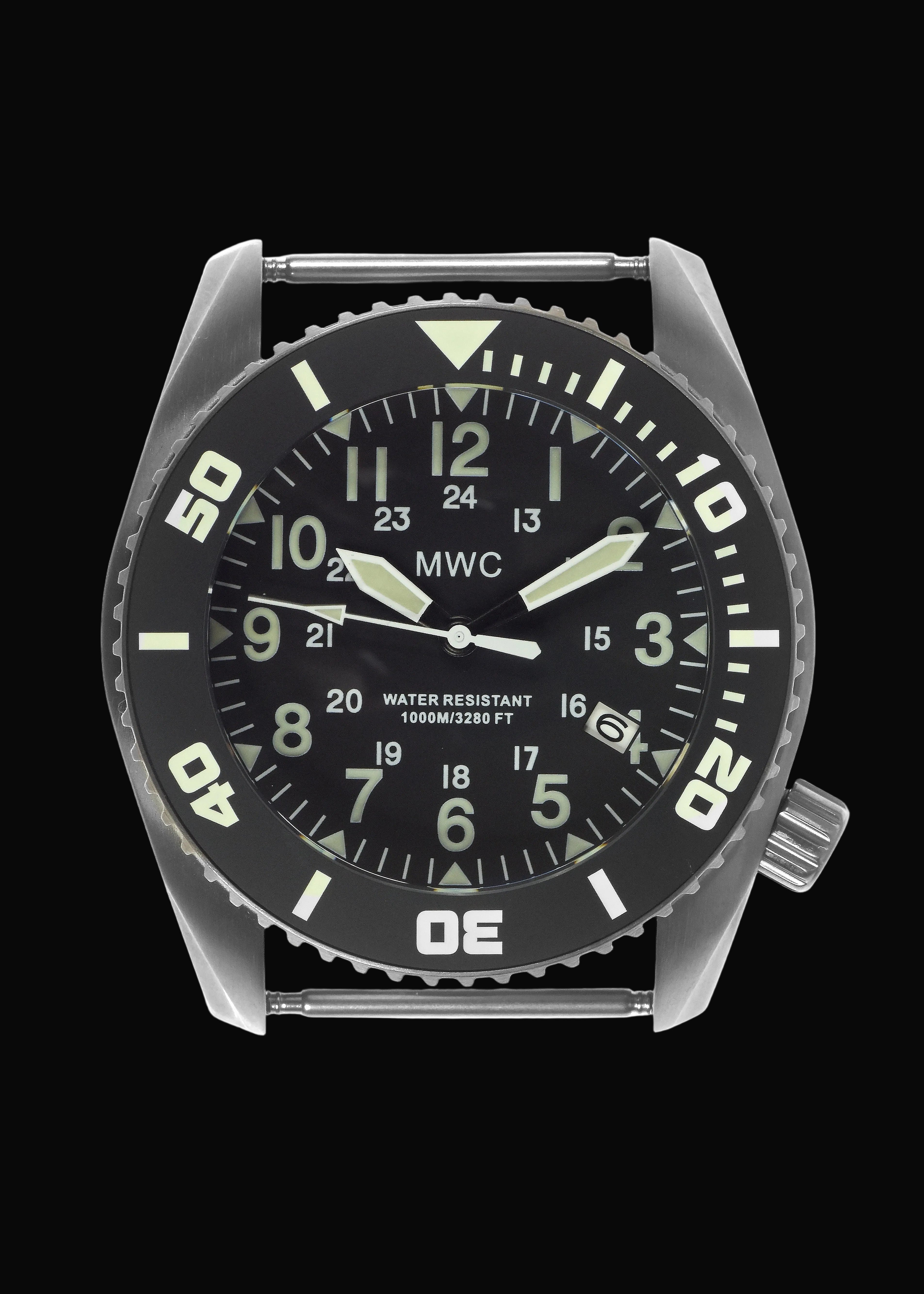 MWC "Depthmaster" 100atm / 3,280ft / 1000m Water Resistant Military Divers Watch in a Titanium Case with GTLS and Helium Valve (Automatic)