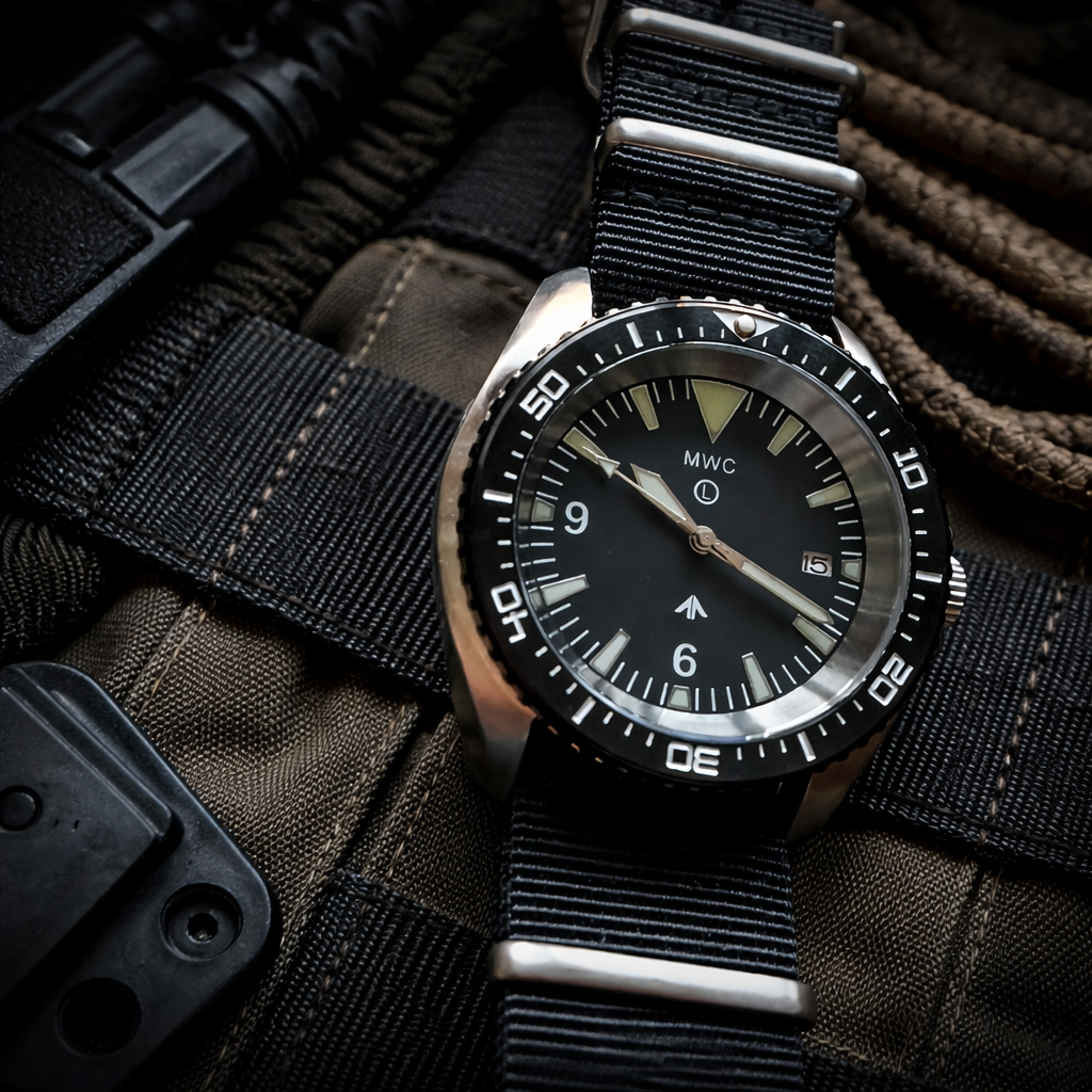 MWC Military Divers Watch Stainless Steel (Automatic) With Sapphire Crystal and Ceramic Bezel