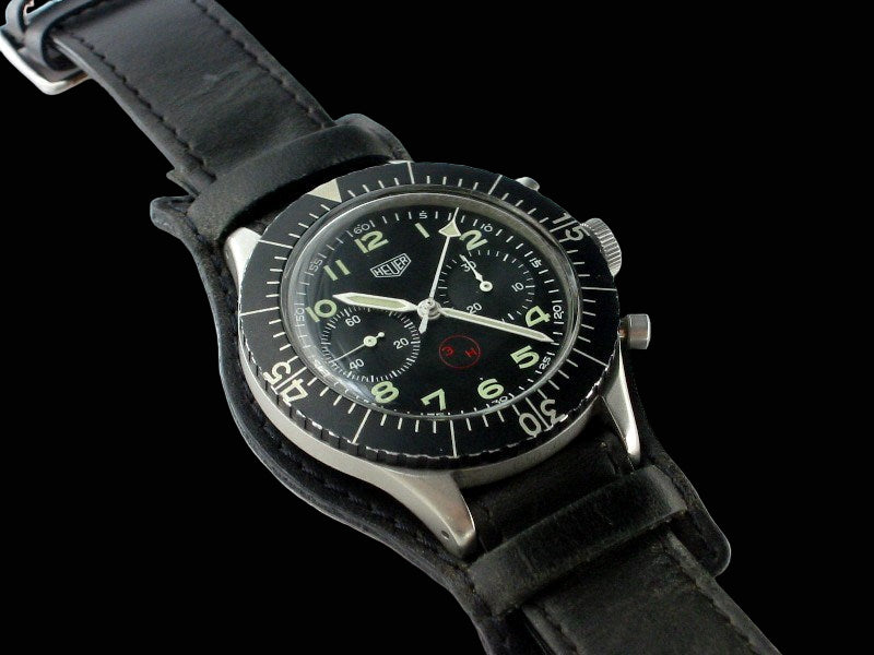 24mm German "Luftwaffe / Bund” Aviators Leather Military Watch Strap