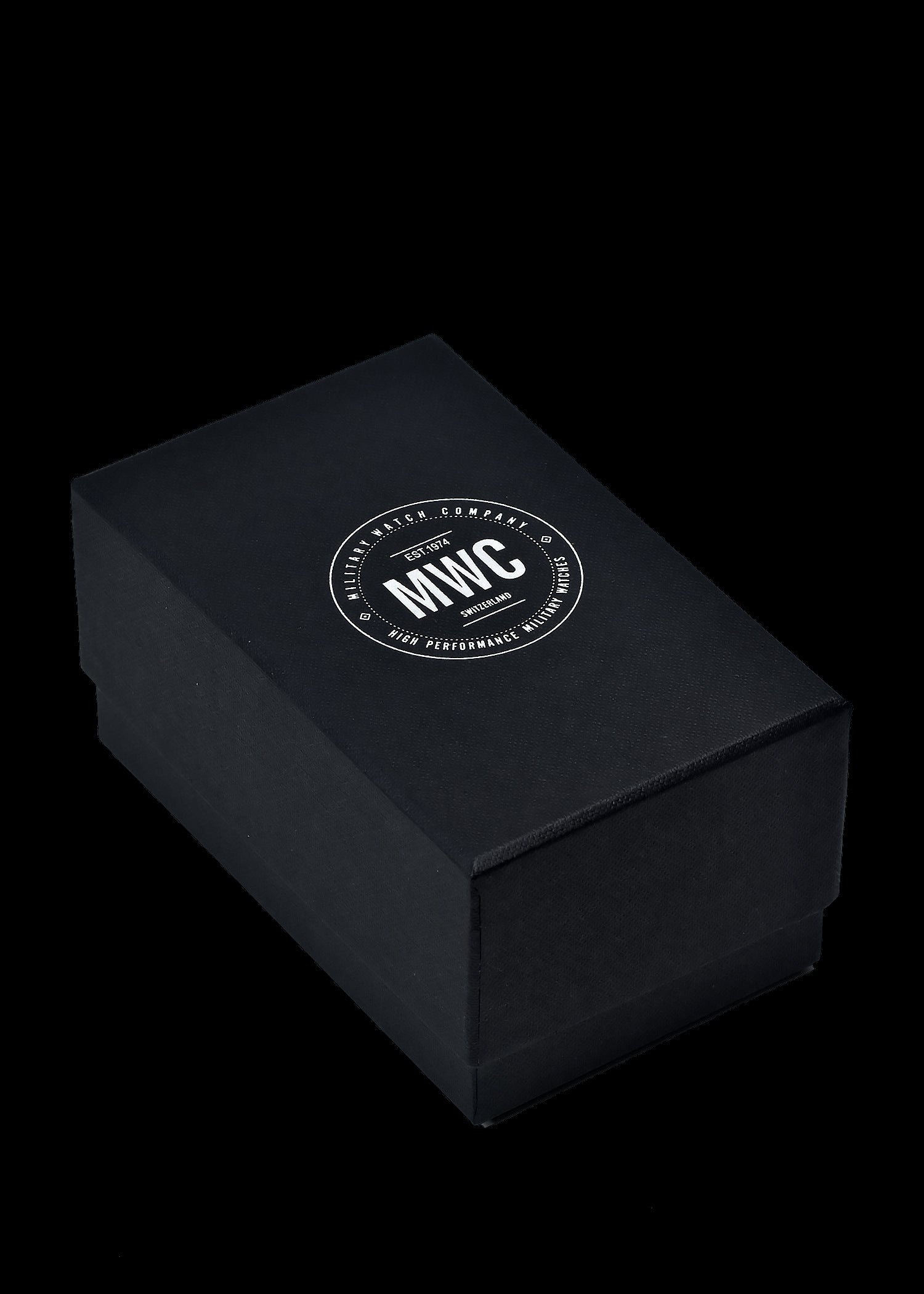 MWC GMT (Dual Time Zone) 200m/660ft Water resistant Military Watch in Black PVD Steel Case with Screw Crown