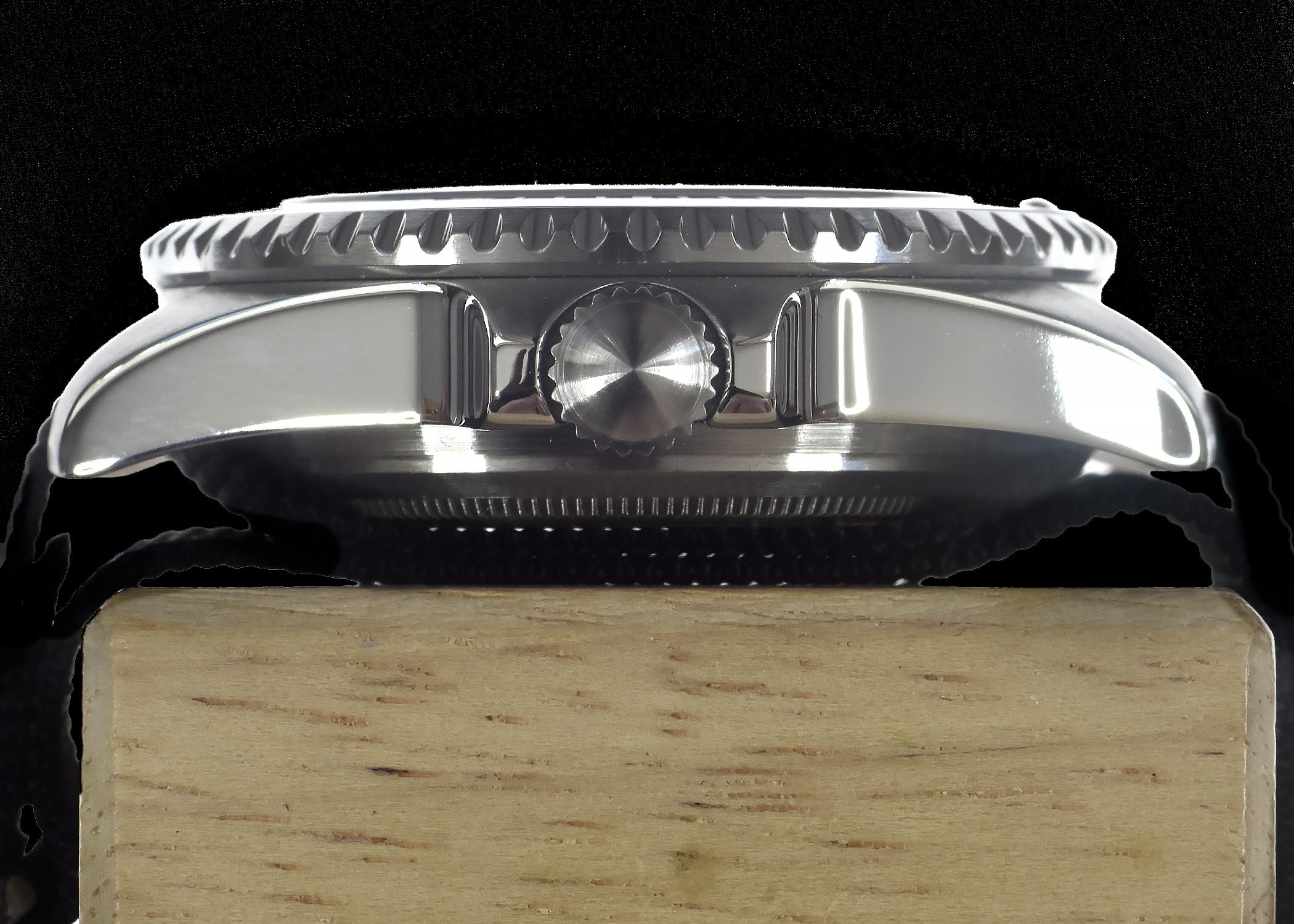 MWC 24 Jewel 1980 Pattern 300m Automatic Military Divers Watch with Sapphire Crystal and Ceramic Bezel on a NATO Webbing Strap (With Date)