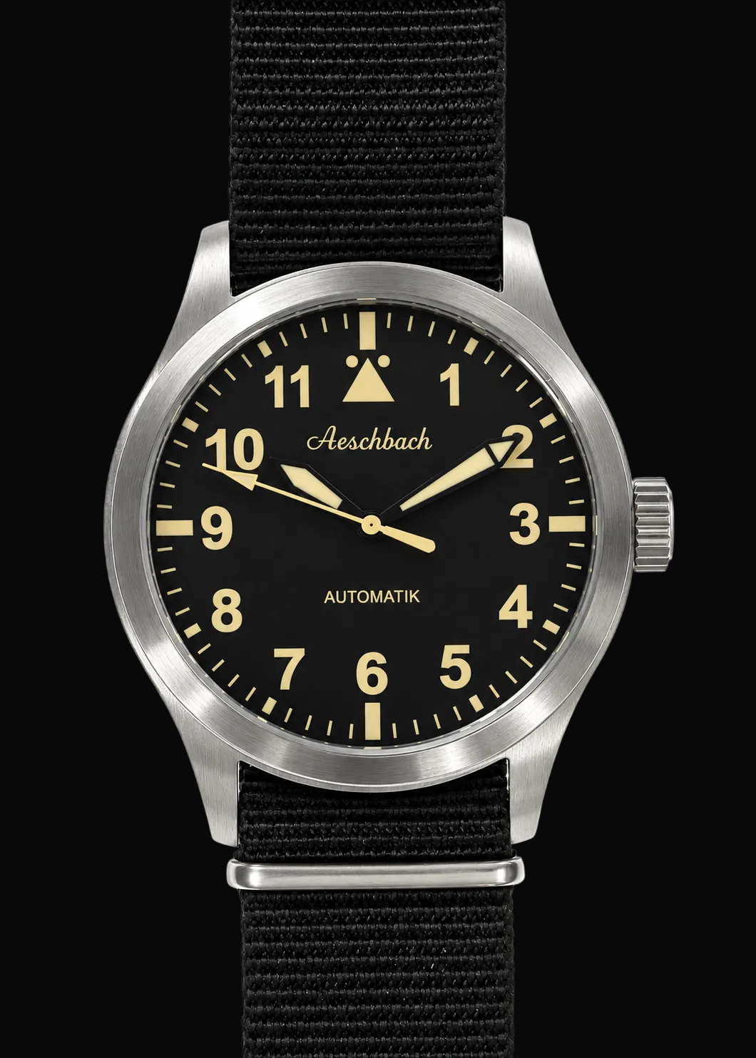 Aeschbach Classic 1950s/60s Pattern Field Watch with a 24 Jewel Automatic Movement