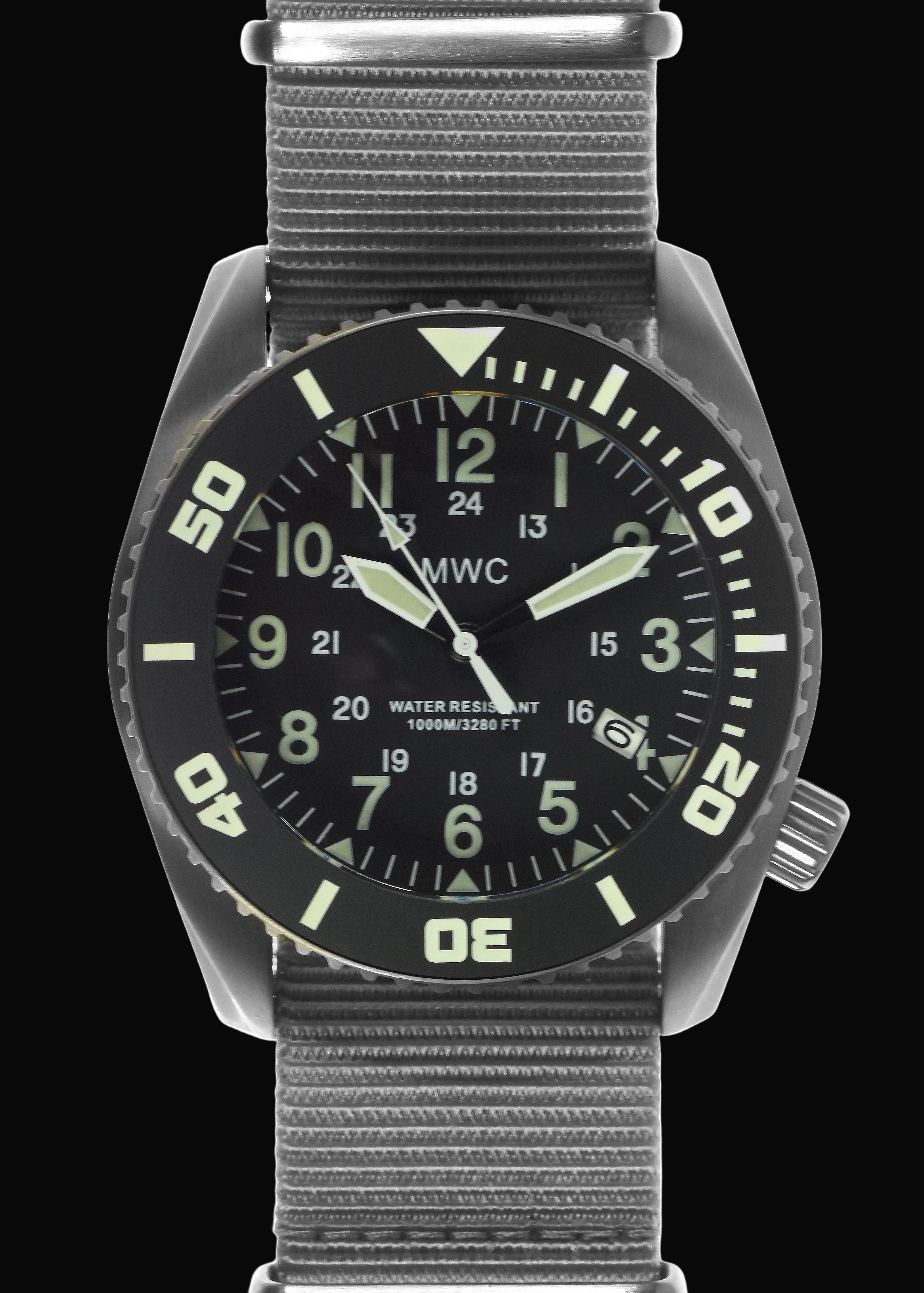 MWC "Depthmaster" 100atm / 3,280ft / 1000m Water Resistant Military Divers Watch in a Titanium Case with GTLS and Helium Valve (Automatic)