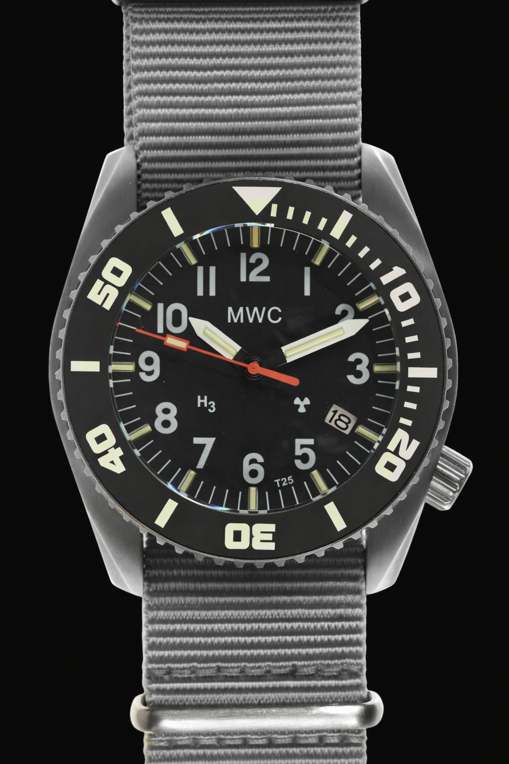 MWC "Depthmaster" 100atm / 3,280ft / 1000m Water Resistant Military Divers Watch in a Titanium Case with GTLS and Helium Valve (Automatic)