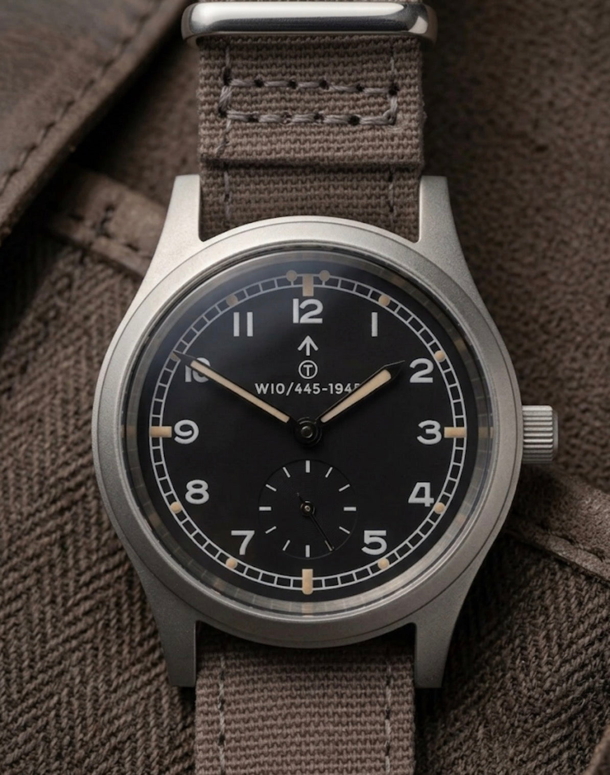 MWC 1940s/1950s "Dirty Dozen" Pattern General Service Watch with Sapphire Box Crystal and 21 Jewel Automatic Movement