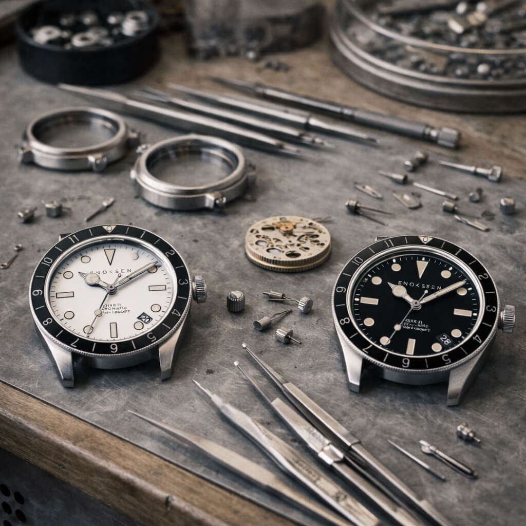 Enoksen Automatic Dive Watch - Black Dial Edition ◇ 39mm