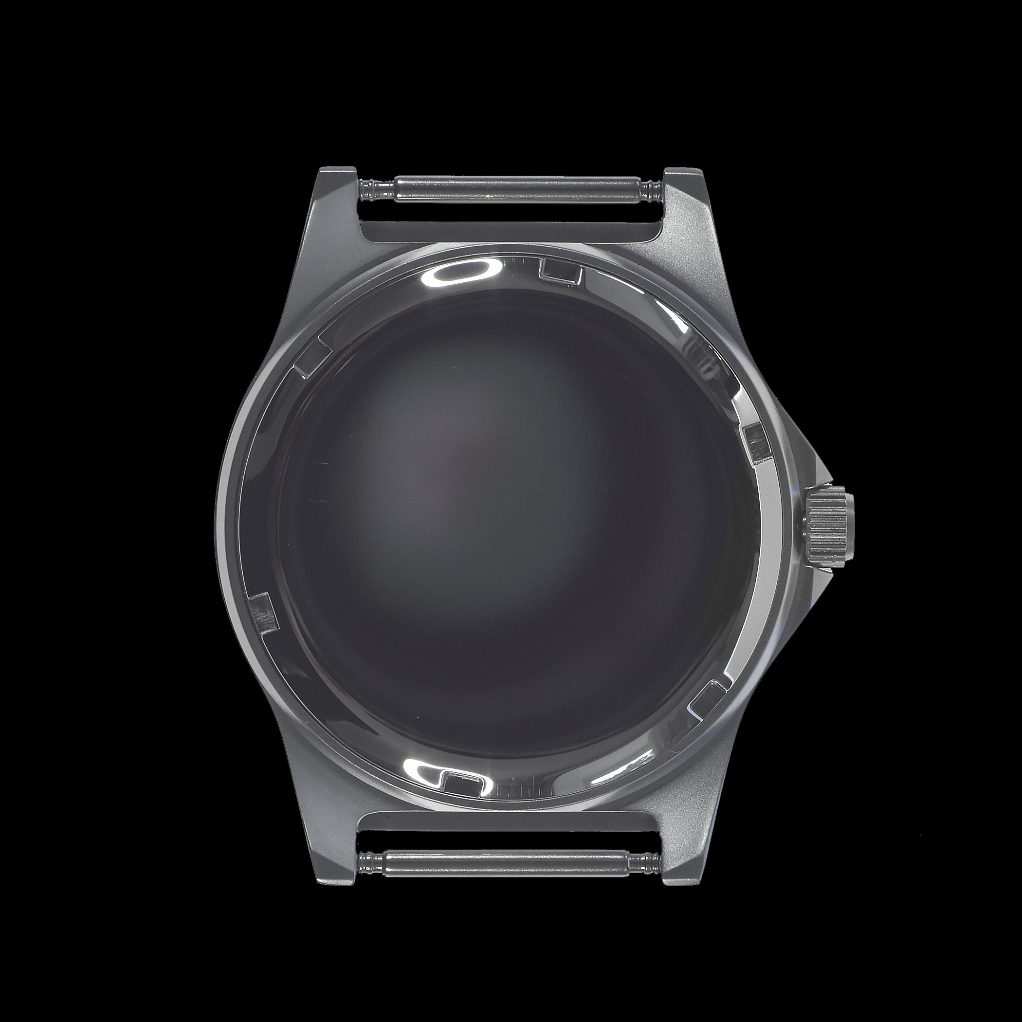 MWC G10 LM Stainless Steel Military Watch on Black Strap (Plain Engravable Caseback)